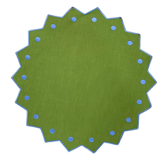 ZIGGY PLACEMATS, GREEN & BLUE (SET OF 4)