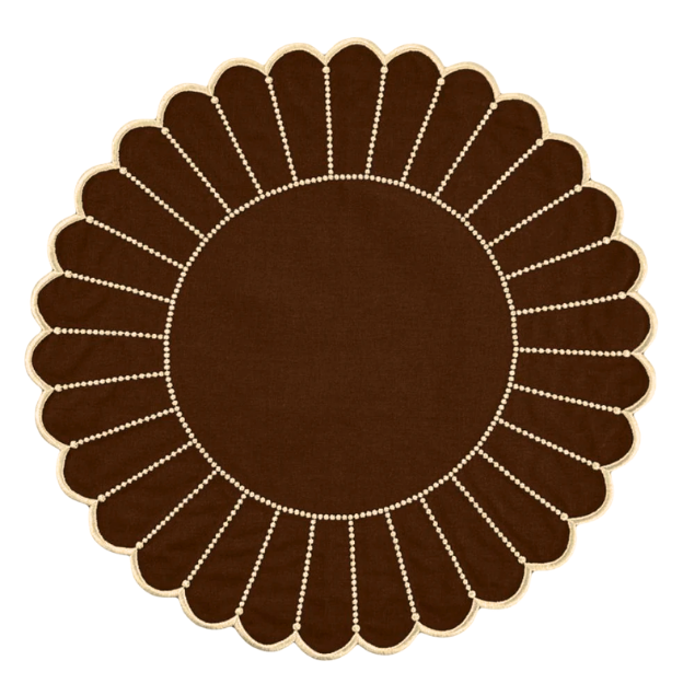ELIZA PLACEMATS, BROWN & MOCHA (SET OF 4)