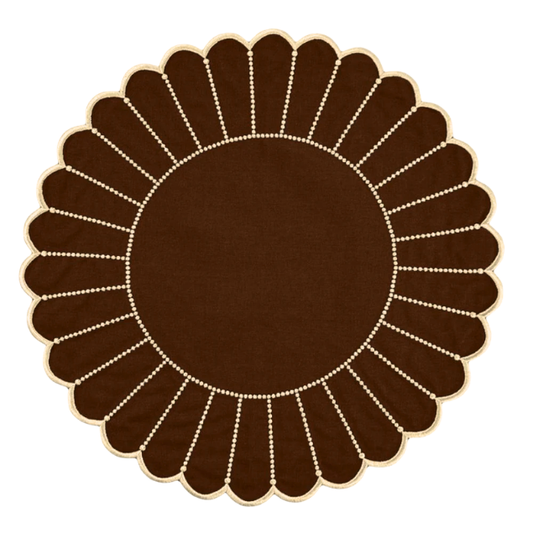 ELIZA PLACEMATS, BROWN & MOCHA (SET OF 4)