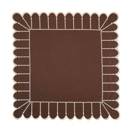 ELIZA NAPKINS, BROWN & MOCHA (SET OF 4)