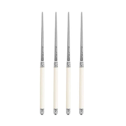 IVORY COLORED CHOPSTICKS & CERAMIC RESTS WITH SAUCE BOWLS