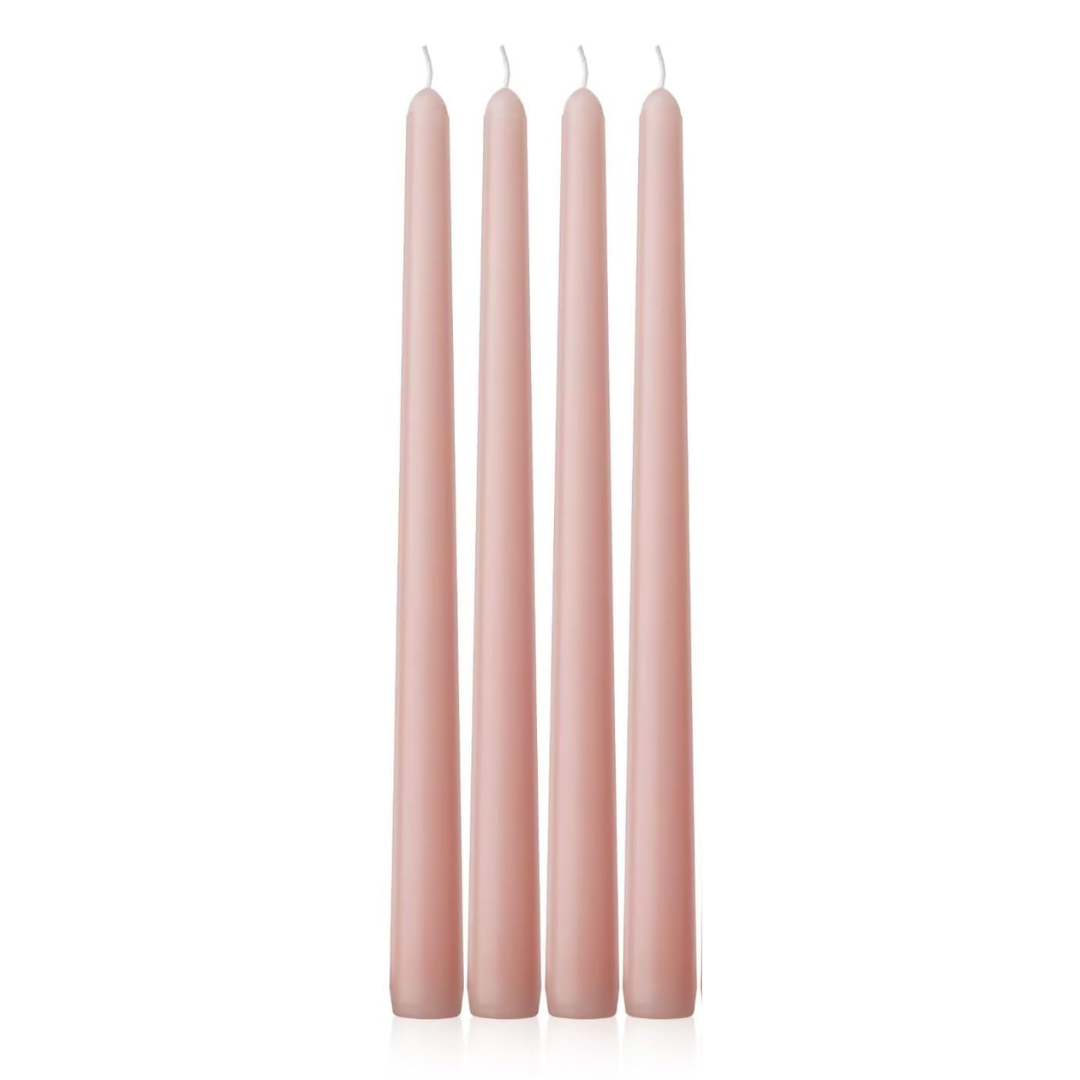 TAPER CANDLES, LIGHT PINK (SET OF 4)