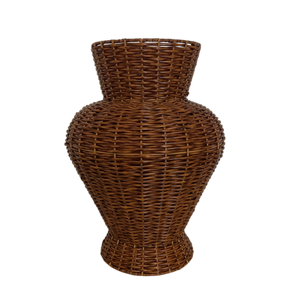 BROWN WOVEN VASE