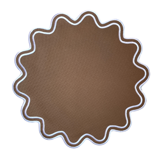 SCALLOP PLACEMATS, BROWN (SET OF 4)