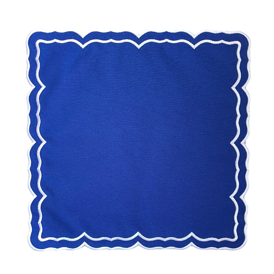 FLEUR NAPKINS, BLUE (SET OF 4)