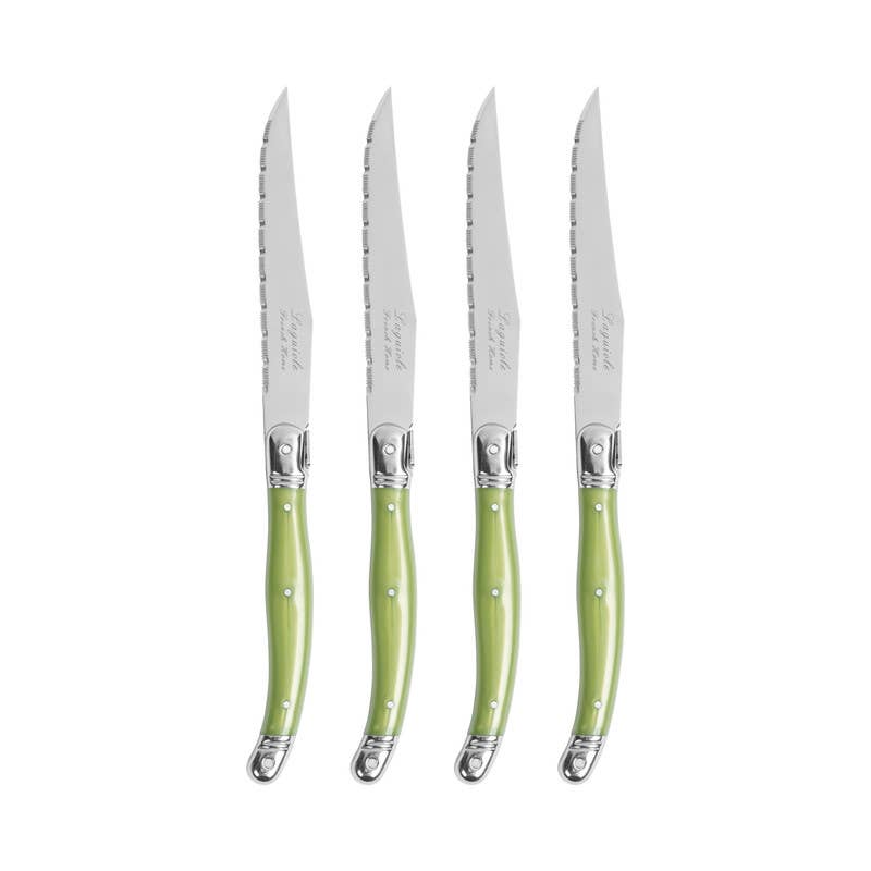 STEAK KNIVES SET, SPRING GREEN