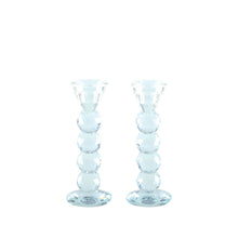 Load image into Gallery viewer, GLASS SPHERE CANDLESTICKS (SET OF 2)
