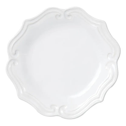 INCANTO STONE BAROQUE SALAD PLATE, WHITE