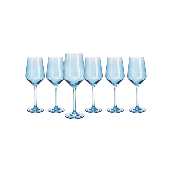 BLUE COLORED WINE GLASSES