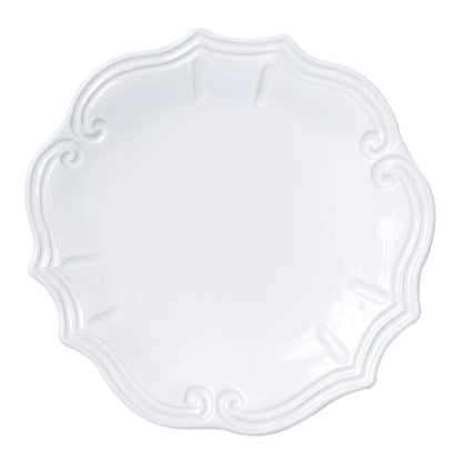 INCANTO STONE BAROQUE DINNER PLATE, WHITE