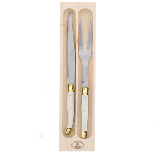 JEAN DUBOST CARVING SET, IVORY