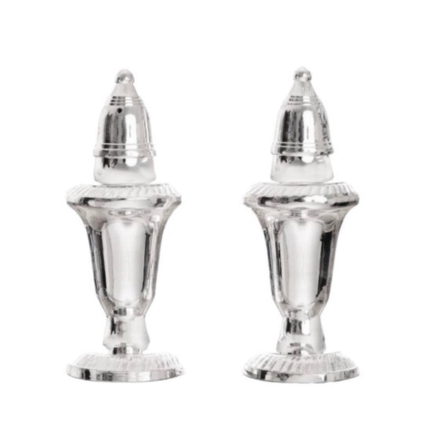 CLAIRE SALT & PEPPER SHAKERS, SILVER