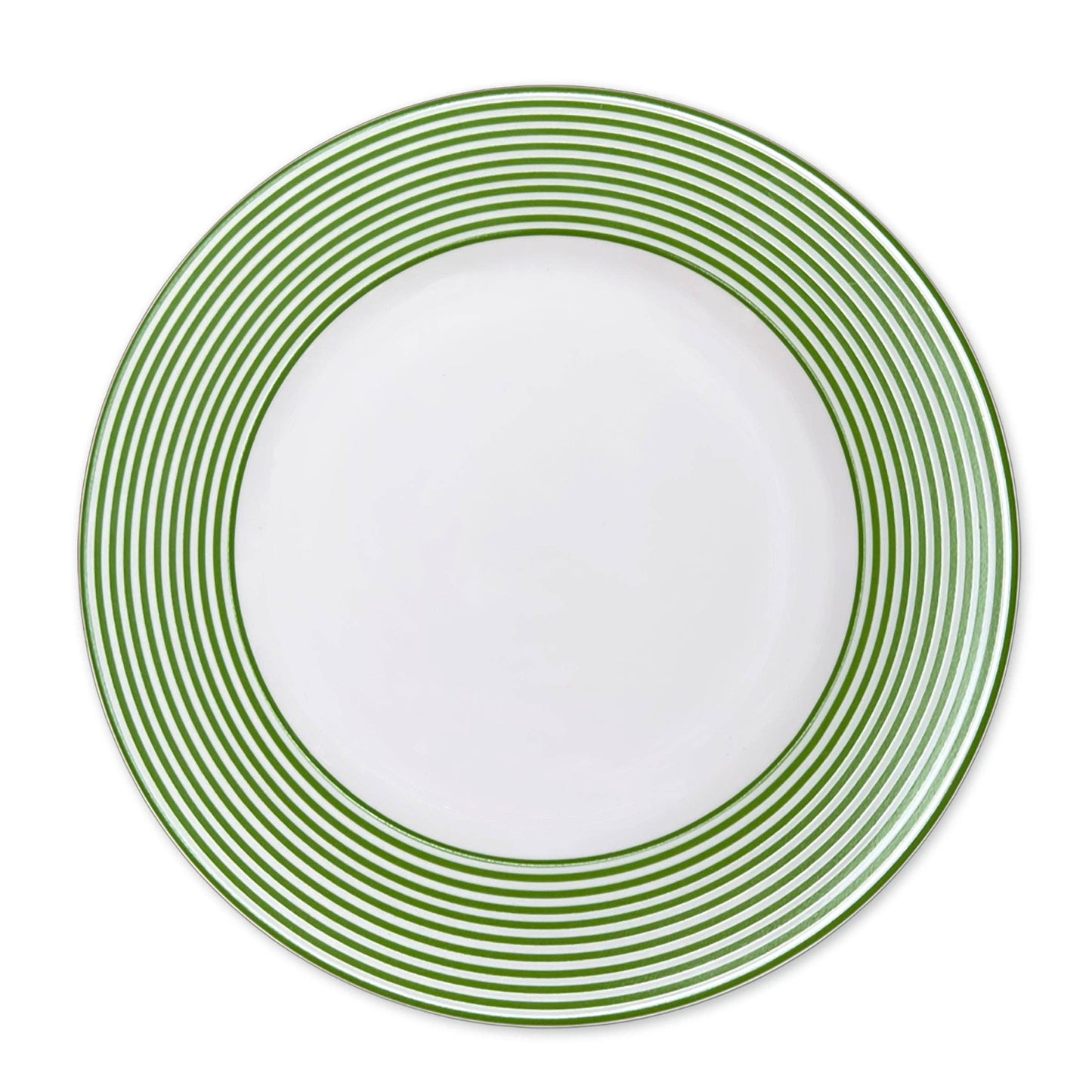 NEWPORT GREEN STRIPE DINNER PLATE (SET OF 4)