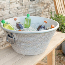 Load image into Gallery viewer, WOVEN RATTAN BEVERAGE TUB
