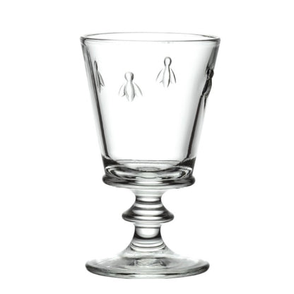 BEE WINE GLASS, CLEAR (SET OF 6)