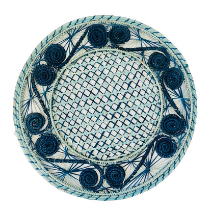 WOVEN MAGDA PLACEMAT, BLUE (SET OF 4)
