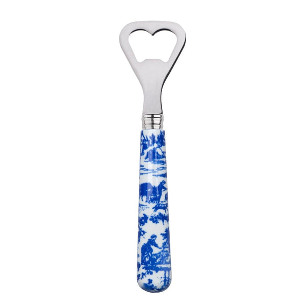 TOILE BOTTLE OPENER, BLUE