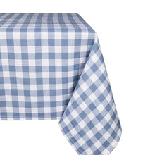 Load image into Gallery viewer, GINGHAM TABLECLOTH, BLUE
