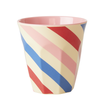 Load image into Gallery viewer, MEDIUM MELAMINE CUP, CANDY STRIPES

