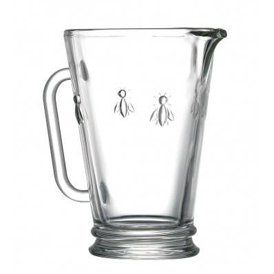 BEE GLASS PITCHER